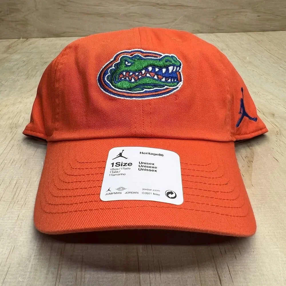 NEW Florida Gators Jordan Heritage86 Jumpman Adjustable Campus Cap Orange